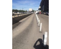 Balise de délimitation réfléchissante Articulée - Blanc  - 750 mm