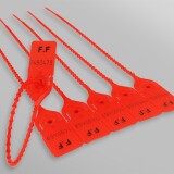 Scellés de Sécurité ALYS - Plastique - Par 100  - Rouge - 300 mm