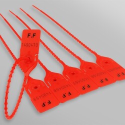Scellés de Sécurité ALYS - Plastique - Par 100  - Rouge - 300 mm