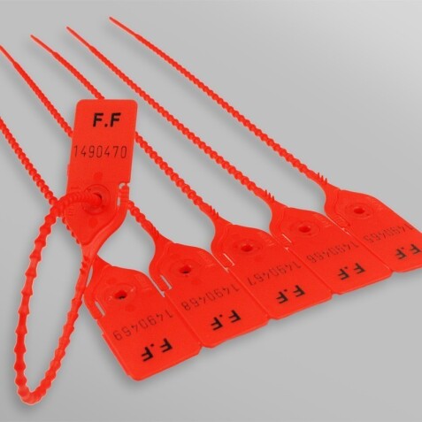 Scellés de Sécurité ALYS - Plastique - Par 100  - Rouge - 300 mm