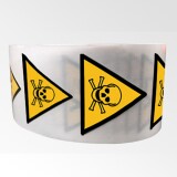 Rouleau d'Etiquettes de Danger - Matières toxiques - W016   - 50