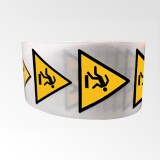 Rouleau d'Etiquettes de Danger - Trébuchement - W007   - 50