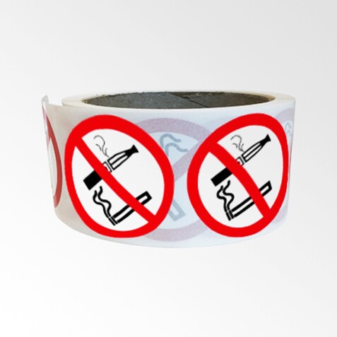 Rouleau de Pictos d'Interdiction - Interdiction de fumer et vapoter - P002