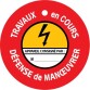 Disque de Condamnation Aimanté - Travaux en Cours, Défense de Manœuvrer - Ø100 mm - PVC Laminé