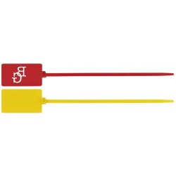 Liens de Serrage - Grande Platine d'Identification - UL94V2 - Polyamide 6.6 - Longueur 275 mm - par 100  - Rouge