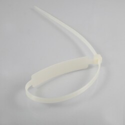 Liens de Serrage - Longue Platine d'Identification - Polyamide 6.6 - UL94V2 - par 100  - 4 -