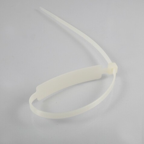 Liens de Serrage - Longue Platine d'Identification - Polyamide 6.6 - UL94V2 - par 100  - 4 -