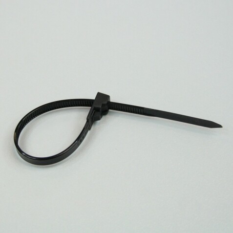 Colliers de serrage - Réutilisables UL94V2 - Polyamide 6.6 - Lot de 100  - 4 - - Noir