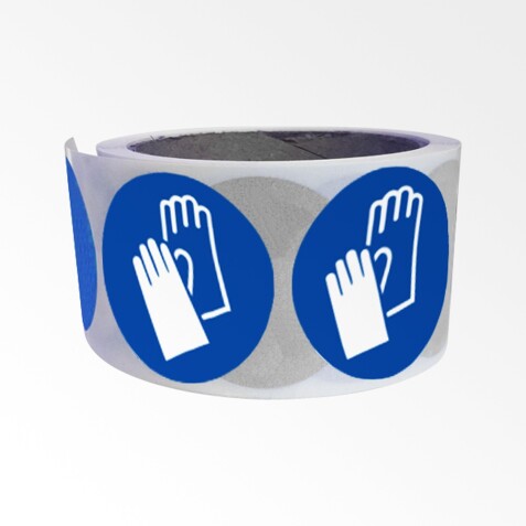 Étiquettes - Gants de protection obligatoires - M009 - Vinyle - Rouleau de 250