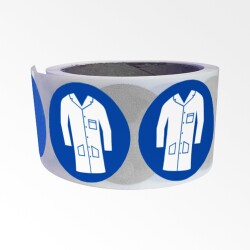 Rouleau de Pictos d'Obligation - Port de la Blouse Obligatoire - M010