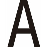 Adhésif - Lettres adhésives en vinyle noir A - à - Z - Lot de 10