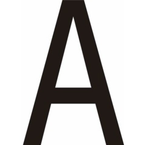 Adhésif - Lettres adhésives en vinyle noir A - à - Z - Lot de 10