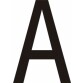 Adhésif - Lettres adhésives en vinyle noir A - à - Z - Lot de 10