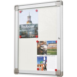 Vitrine d'Affichage Extra Plate - Extérieur - Aluminium  - 4 x A4