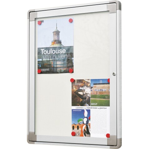 Vitrine d'Affichage Extra Plate - Extérieur - Aluminium  - 4 x A4