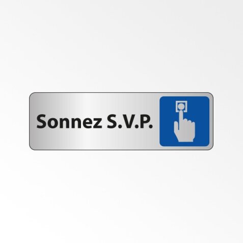 Panneau - Sonnez S.V.P. - Adhésif