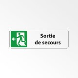 Panneau - Sortie de secours à gauche