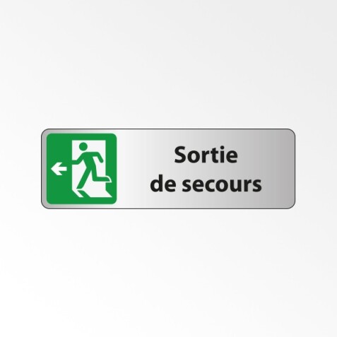 Panneau - Sortie de secours à gauche