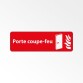 Panneau - Porte coupe-feu  - 150 x 47 - Blanc