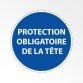 Panneau d'obligation de port d'EPI - Protection obligatoire de la tête