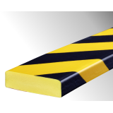 Butoir - Profil de protection murale flexible jaune et noir - Longueur 1 m - Mousse polyuréthane