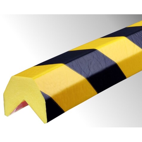 Butoir - Flexible jaune et noir - Mousse polyuréthane - Longueur 1 m - DIN 4102 B2