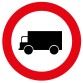 Panneau de Prescription - Accès interdit aux véhicules transport de marchandises - B8  - 200 mm - Vinyle Souple Autocollant