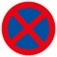 Panneau Interdiction - Arrêt et Stationnement Interdits B6d