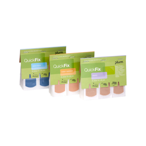 Distributeur de pansements - Recharge QuickFix® de 45 pansements CE - Plusieurs modèles disponibles