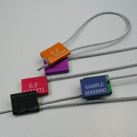 Scellés de Sécurité à Câble TECSEAL -  Norme ISO 17712/2013 - Aluminium - Par 25