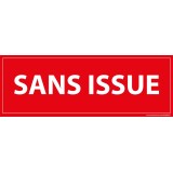 Panneau - Sans issue  - 210 x 75 mm - Vinyle Souple Autocollant