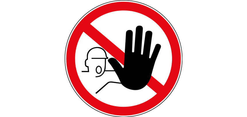 Panneau Accès interdit personnes non autorisées P080 - ISO 7010  - 315 mm - PVC