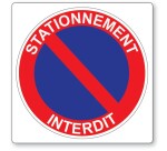 Panneau - Stationnement interdit - 250x250 mm - Dibond