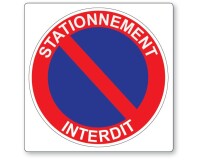 Panneau - Stationnement interdit - 250x250 mm - Dibond