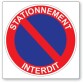 Panneau - Stationnement interdit - 250x250 mm - Dibond