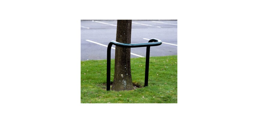 Arceau de protection Ø 50 mm - Double - 830 x 650 - Acier Galvanisé  - Poudre polyester verte galvanisée