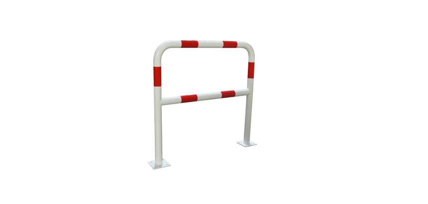 Arceau de Protection Antichoc - Coloris Blanc/Rouge - Acier