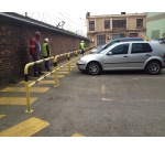 Arceau de Protection Antichoc - Coloris Blanc/Rouge - Acier