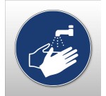 Panneau obligation - Lavage des mains obligatoire - M011