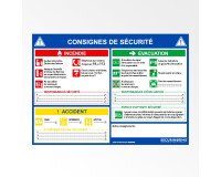 Panneau - Consignes sécurité incendie 297x420 mm - A3 - ISO 7010