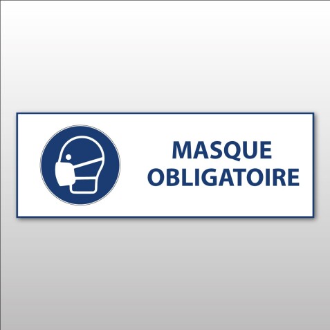 Signalétique EPI - Port du masque obligatoire - ISO 7010