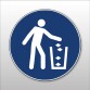 Panneau d'obligation - Utiliser la poubelle - M030 - ISO 7010