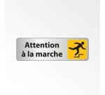 Panneau adhésif - Attention à la marche Trébuchement - ISO 7010