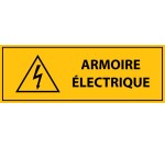 Panneau de signalisation - Pictogramme Armoire électrique  - 297 x 105 mm