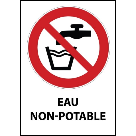 Panneau de signalisation - Picto Eau non potable - P005 - ISO 7010