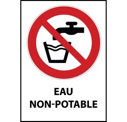 Panneau de signalisation - Picto Eau non potable - P005 - ISO 7010