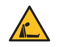 Panneau triangle - Danger risque d'asphyxie - W041 - ISO 7010