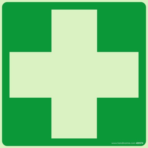 Panneau signalétique Photoluminescent - Premier secours - ISO 7010