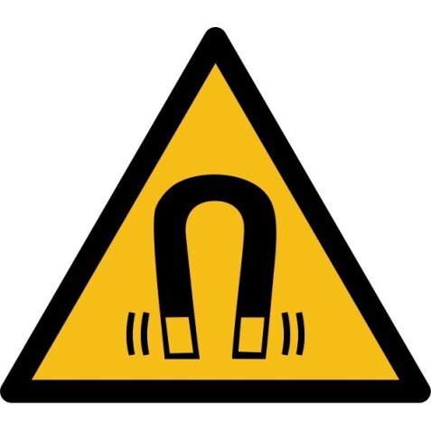 Signalétique de danger - Picto Champ magnétique - W006 - ISO 7010