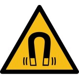Panneau de danger - Picto Champ magnétique - W006 - ISO 7010